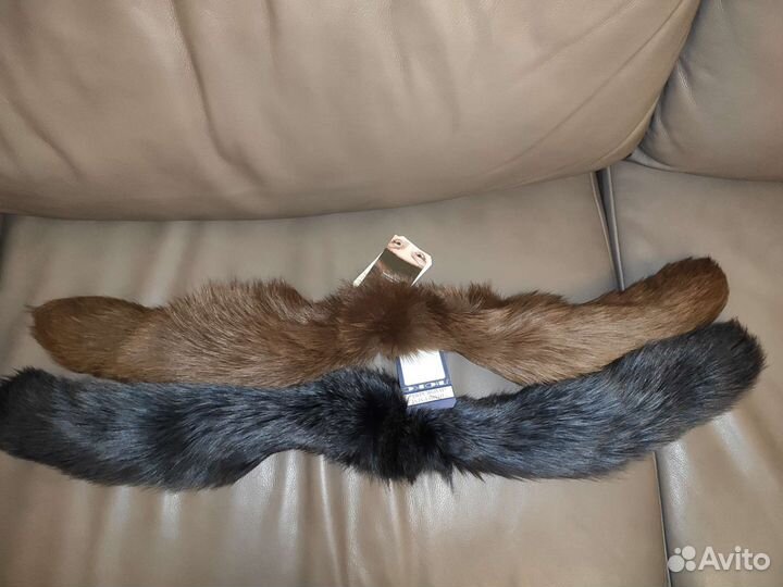 Мех, опушка, песец, тёмно-серая