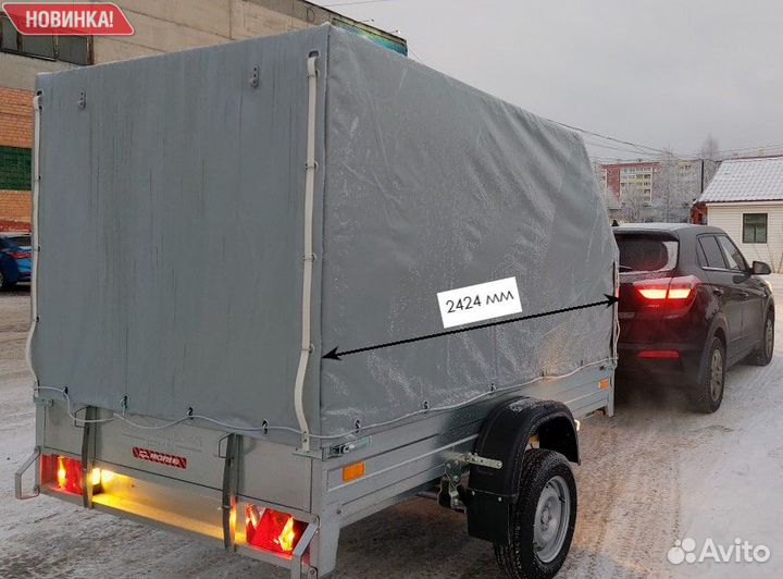 Прицеп 2.5х1.5 с тентом Аэро