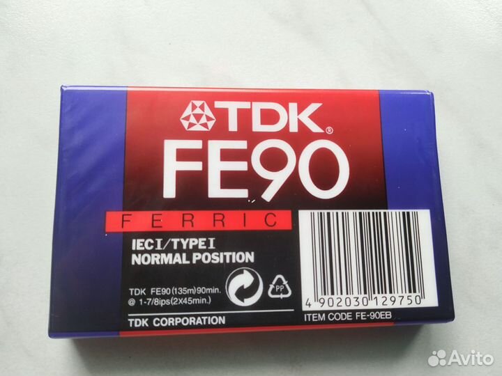 Аудиокассеты tdk fe90 новая