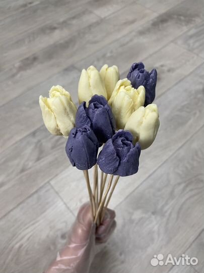 Шоколадный букет из тюльпанов