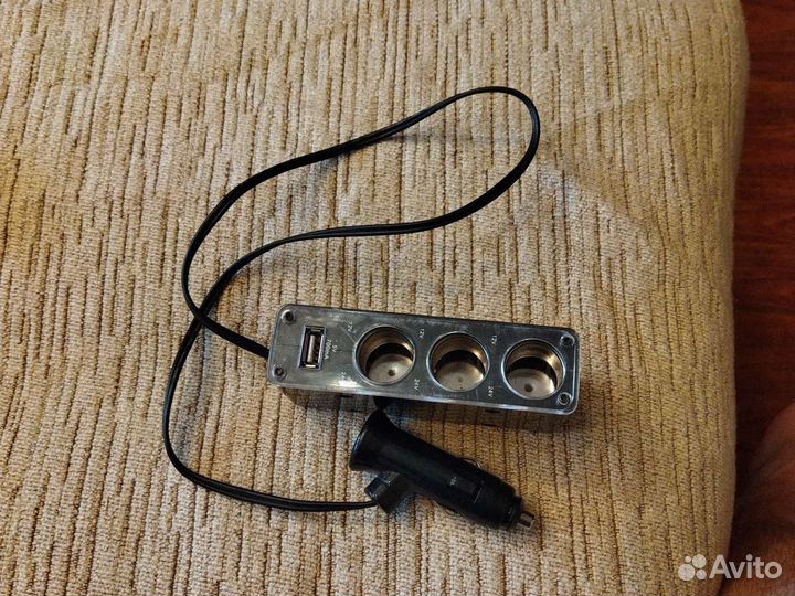 Разветвитель прикуривателя с usb Finepower