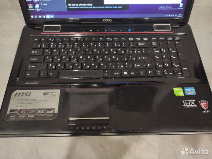 Игровой ноутбук msi ge70
