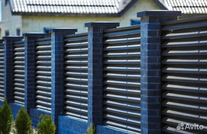 Забор из евроштакетника,ворота, калитки качественн