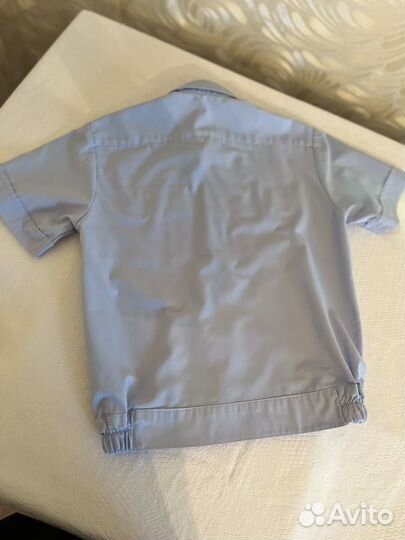 Рубашка форменная голубая для девочки