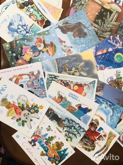 Открытки «С Новым годом» СССР