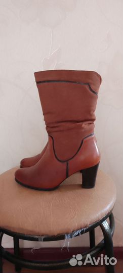 Зимние женские сапоги 38 натуральная кожа