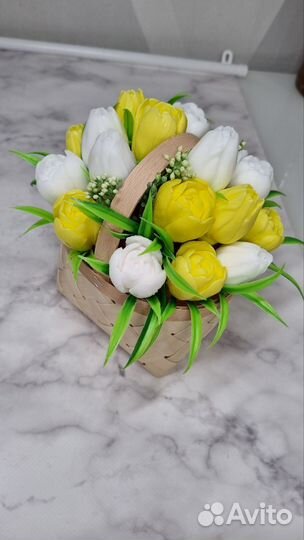 Мыло ручной работы. Тюльпаны из мыла