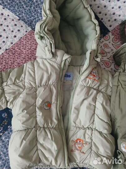 Зимний комбинезон для мальчика р.74