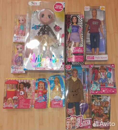 Куклы Кен, Барби, Челси, Еви, Йоко