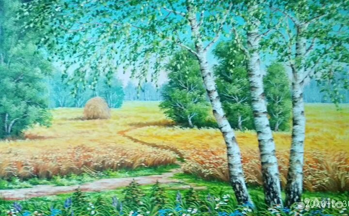 Картина маслом на холсте пейзаж