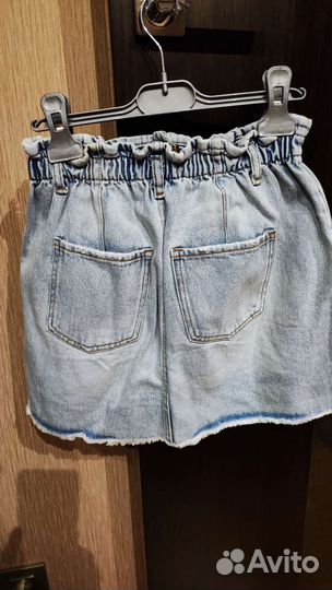 Джинсовая юбка zara для девочки 152