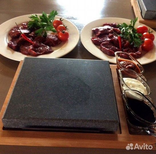 Вулканический камень для жарки мяса, рыбы и овощей