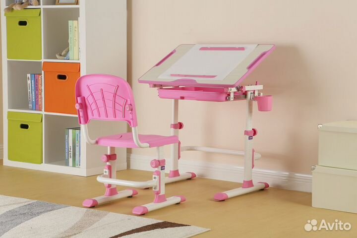 Растущая парта + стул + лампа cubby karo