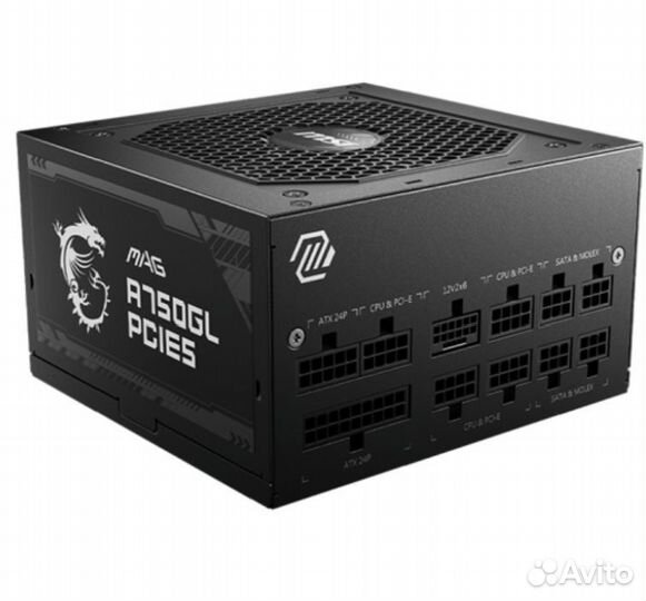 Блок питания MSI MAG A750GL pcie5 черный