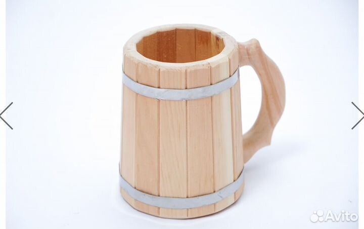 Бондарные изделия из кедра шайка, таз, ушат, ковши