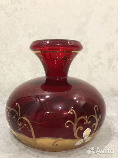 Ваза чешское стекло