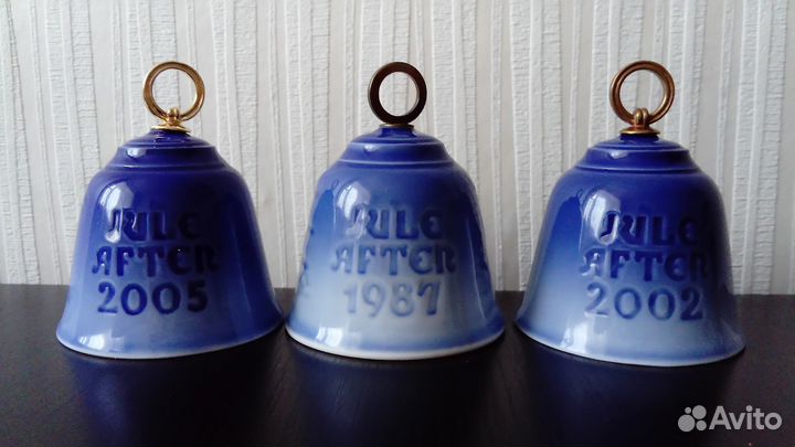 Колокольчики Royal Copenhagen фарфор винтаж