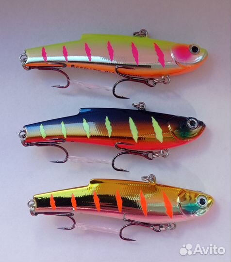 Топ Раттлины 3шт BassDay Range vib 90 mm 33 гр