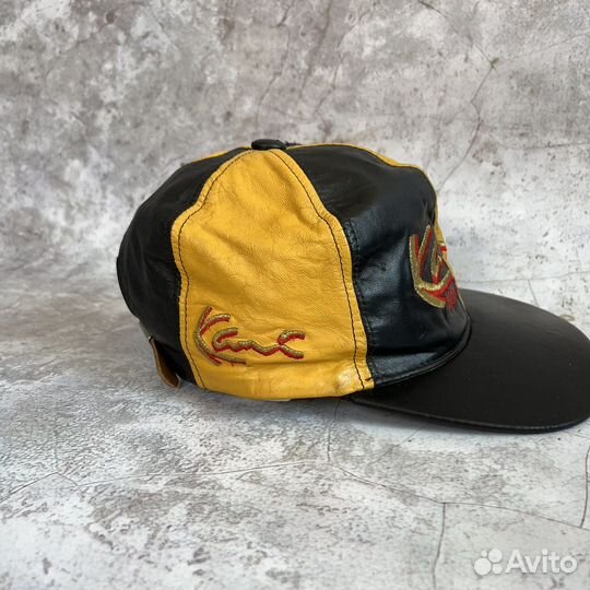 Кожаная кепка Karl Kani виниаж 90х