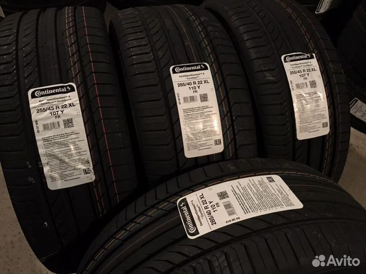Continental ContiSportContact 5 ContiSeal 255/45 R22 и 285/40 R22