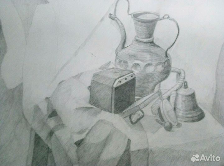 Рисунки карандашом, А2, А3, А4