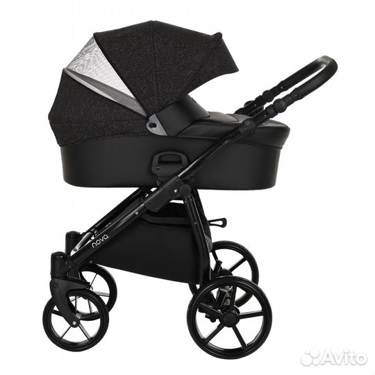 Коляска детская 2в1 Tutis Novo Reflective (Black)