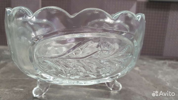 Хрустальная конфетница СССР