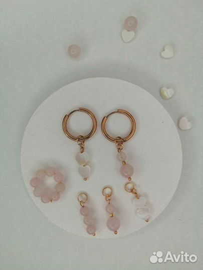 Серьги трансформеры, серьги Конго/серьги из Кварца