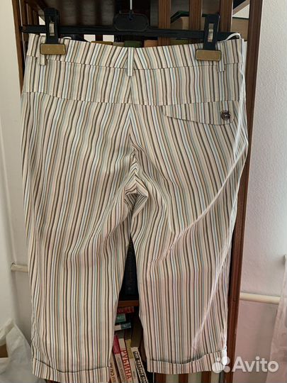 Брюки по колено Gunex Италия полосы принт летние