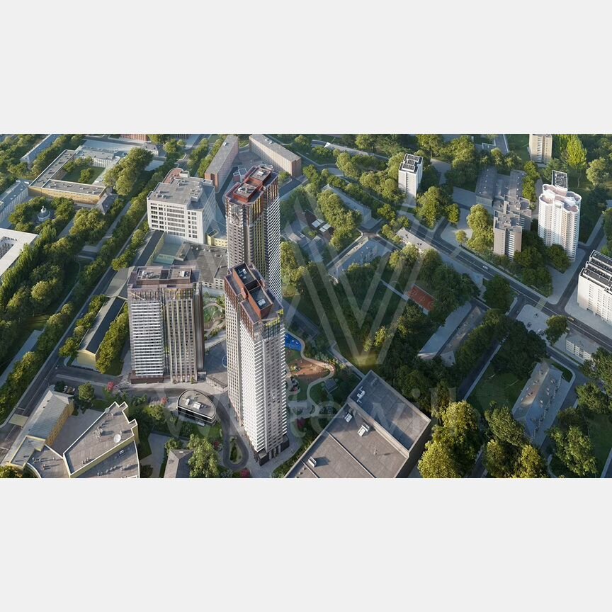 1-к. квартира, 55,5 м², 7/48 эт.