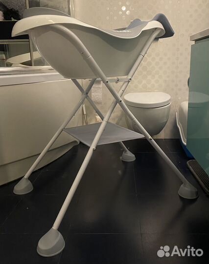 Детская ванночка со стойкой и горкой 0+