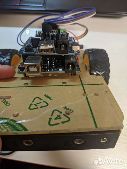 Arduino Uno R3 с трёхколёсной платформой