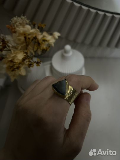 Кольцо бижутерия под золото