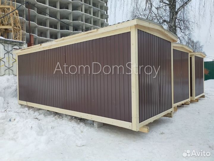 Бытовка деревянная утепленная с электрикой