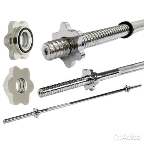 Штанга прямая с обрезиненными дисками Антат