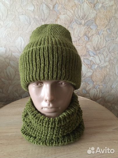 Комплект шапка и снуд