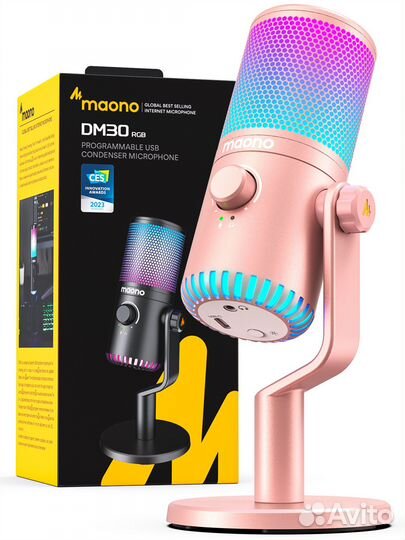 Микрофон Maono DM30RGB Pink