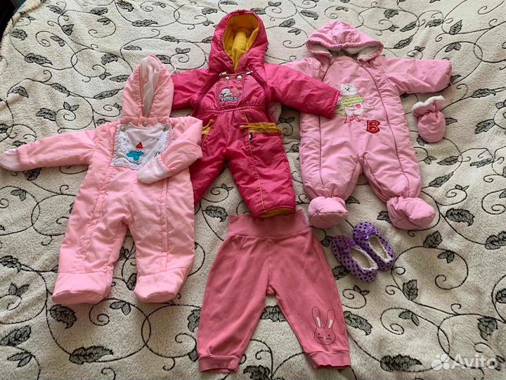 Огромный пакет одежды для девочки 68-74