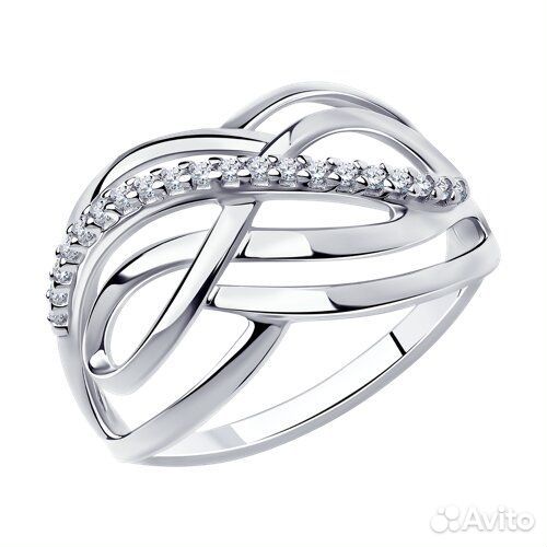 Кольцо Diamant из серебра, 94-110-00696-1, р.17
