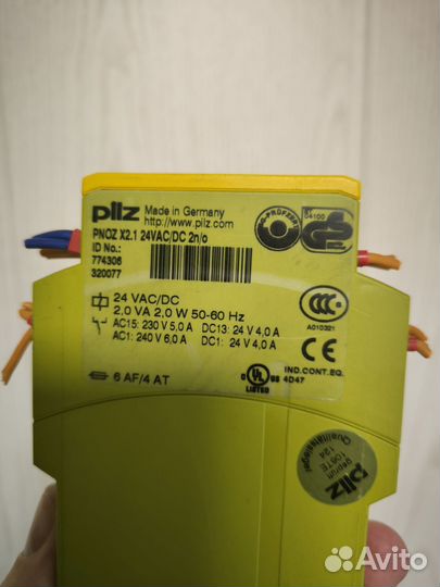 Реле pilz pnoz x2.1