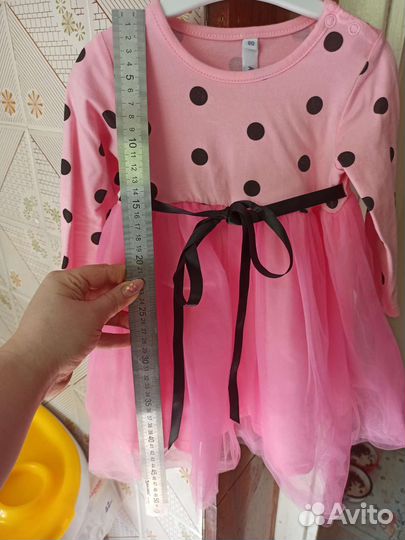 Праздничные платья для девочки 80 р.и 92р