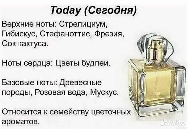 Today Парфюмерная вода avon