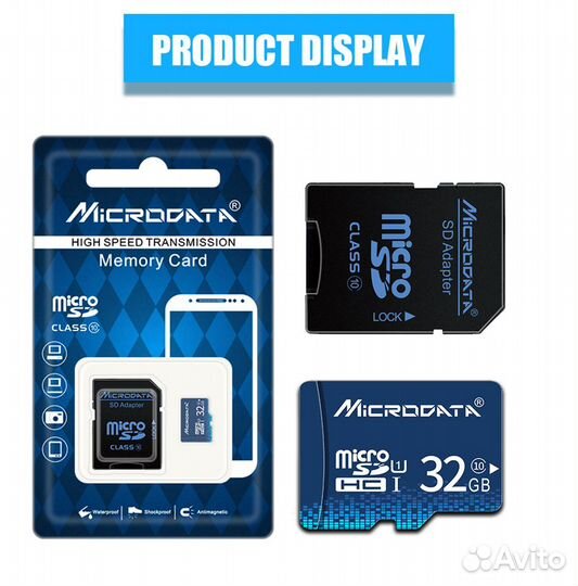 Карта памяти MicroSD 16,32,64,128Gb
