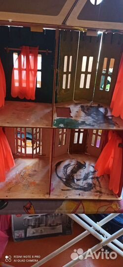 Кукольный замок с мебелью