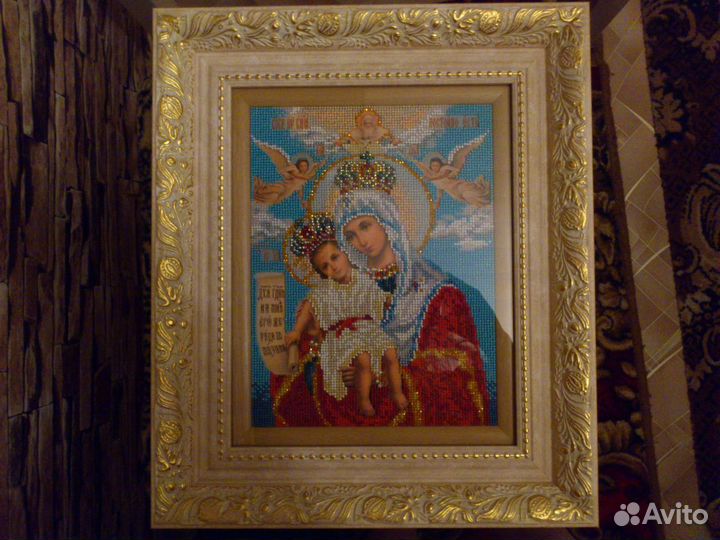 Иконы, вышитые бисером