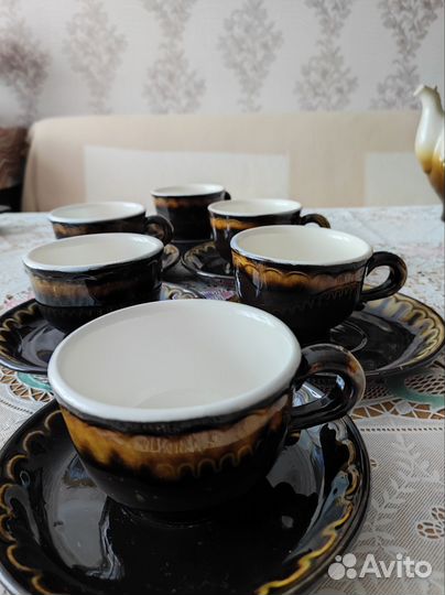 Набор чашек керамических 6 шт