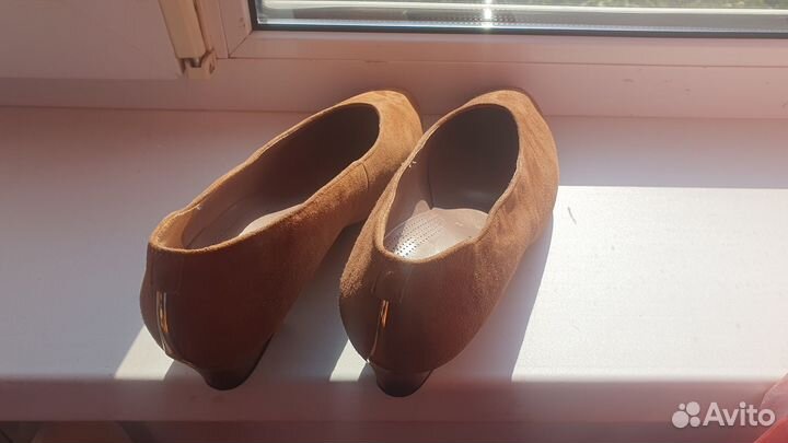 Балетки натуральная кожа 39