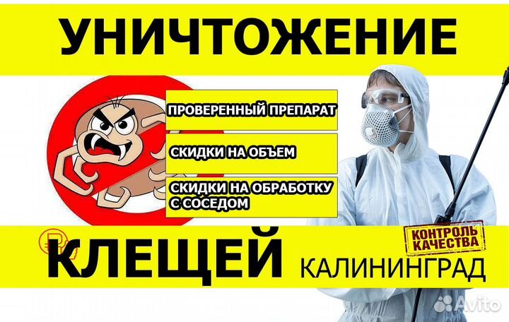 Обработка от клещей, муравьев, ос, шершней