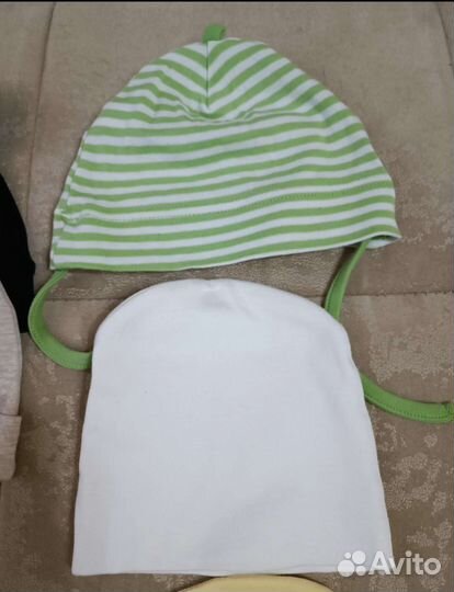 Летняя шапочка пинетки носочки для новорождённого