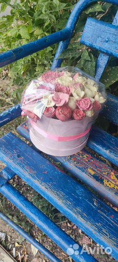 Букет из шоколадных цветов ручной работы